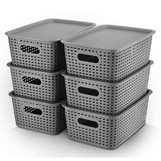 AREYZIN Plastic Storage Baskets